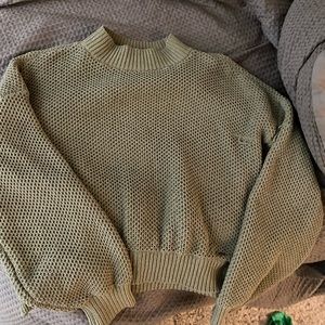 olive green hollister turtleneck